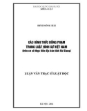 Luận văn Thạc sĩ Luật học: Các hình thức đồng phạm trong luật hình sự Việt Nam (trên cơ sở thực tiễn địa bàn tỉnh Hà Giang)