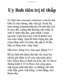 Uy linh tiên trị tê thấp