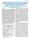 Sự biến thiên của gen mã hóa các phân tử dính và trợ viêm có liên quan với sốt rét nặng trên bệnh nhân người Việt