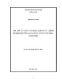 Luận văn Thạc sĩ Luật học: Đổi mới tổ chức và hoạt động của chính quyền phường (qua thực tiễn ở phường Lam Sơn)