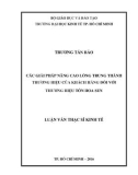 Luận văn Thạc sĩ Kinh tế: Các giải pháp nâng cao lòng trung thành thương hiệu của khách hàng đối với thương hiệu Tôn Hoa Sen