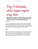 Top 5 khoáng chất ngăn ngừa ung thư