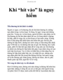 Khi 'hít vào' là nguy hiểm