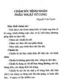 Chăm sóc bệnh nhân phẫu thuật tử cung