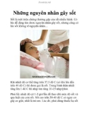 Những nguyên nhân gây sốt