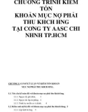 Đề tài: CHƯƠNG TRÌNH KIỂM TỐN KHOẢN MỤC NỢ PHẢI THU KHCH HNG TẠI CƠNG TY AASC CHI NHNH TP.HCM