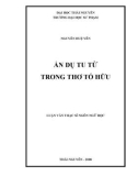 Luận văn: ẨN DỤ TU TỪ TRONG THƠ TỐ HỮU