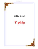 Giáo trình môn Y pháp