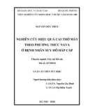 Luận án Tiến sĩ Y học: Nghiên cứu hiệu quả cai thở máy theo phương thức NAVA ở bệnh nhân suy hô hấp cấp