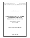 Tóm tắt Luận án Tiến sĩ Y học: Nghiên cứu hiệu quả cai thở máy theo phương thức NAVA ở bệnh nhân suy hô hấp cấp