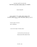 Tóm tắt Luận văn Thạc sĩ Khoa học: Hàm riêng của biến đổi chính tắc tuyến tính OF(a,b,c,d) cho trường hợp |a+d|>=2