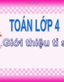 Bài giảng Toán 4 chương 5 bài 1: Giới thiệu tỉ số