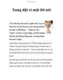 Xung đột vì một lời nói