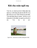 Khi cha soán ngôi mẹ