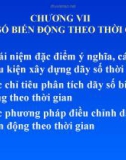 DÃY SỐ BIẾN ĐỘNG THEO THỜI GIAN