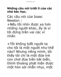 Những câu nói triết lí của các nhà bác học