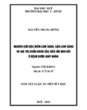 Tóm tắt Luận án Tiến sĩ Y học: Nghiên cứu đặc điểm lâm sàng, cận lâm sàng và giá trị chẩn đoán của siêu âm đàn hồi ở bệnh bướu giáp nhân