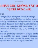 Bài giảng Hàn điện nâng cao - Bài 5: Hàn góc không vát mép ở vị trí đứng (4F)