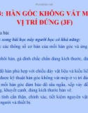 Bài giảng Hàn điện nâng cao - Bài 3: Hàn góc không vát mép ở vị trí đứng (3F)