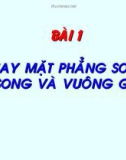 Phay mặt phẳng song song vuông góc