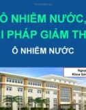 Bài giảng Ô nhiễm nước, giải pháp giảm thiểu ô nhiễm nước - Nguyễn Đỗ Quốc Thống