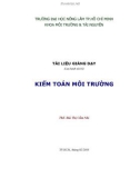 Giáo trình Tài liệu giảng dạy Kiểm toán Môi trường