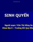 SINH QUYỂN