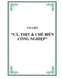 Tài liệu cá thịt và chế biến công nghiệp