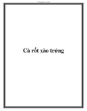 Cà rốt xào trứng