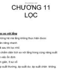 Bài giảng các quá trình cơ học - Chương 11: Lọc