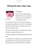 Dưỡng ẩm theo từng vùng