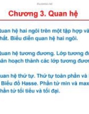 Bài giảng Toán rời rạc - Chương 3: Quan hệ (ĐH Công nghệ Thông tin)