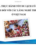 Bài giảng Du lịch có trách nhiệm: Bài 14