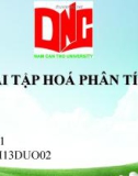 Bài tập hoá phân tích