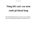 Nóng hổi xuýt xoa món canh gà khoai lang