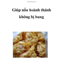 Giúp nấu hoành thánh không bị bung