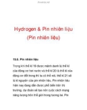 Hydrogen & Pin nhiên liệu (Pin nhiên liệu)