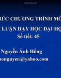 Bài giảng Lí luận dạy học đại học - GV. Nguyễn Ánh Hồng