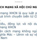 CHƯƠNG 4: CÁCH MẠNG XÃ HỘI CHỦ NGHĨA