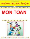 Bài giảng môn Toán lớp 1 sách Cánh diều năm học 2021-2022: Các số 4, 5, 6, 7, 8, 9, 0 ​(Trường Tiểu học Ái Mộ B)