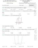 Đề thi thử tốt nghiệp THPT năm 2021 môn Toán có đáp án - Trường THPT Trần Nhân Tông