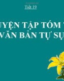 Bài giảng Ngữ văn 8 bài 5: Luyện tập tóm tắt văn bản tự sự