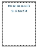 Bảo mật liên quan đến việc sử dụng USB