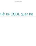 Thiết kế về CSDL quan hệ