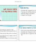 Kế toán tiền và nợ phải thu