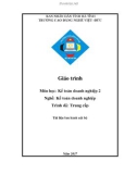 Giáo trình Kế toán doanh nghiệp 2 (Nghề: Kế toán doanh nghiệp - Trung cấp) - Trường CĐ Nghề Việt Đức Hà Tĩnh