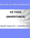 Phương pháp lập trình đối hướng đối tượng - Kế thừa