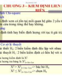 Bài giảng SPSS - Chương 3: Kiểm định liên hệ các biến