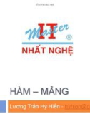 Bài giảng Hàm - mảng - Lương Trần Hy Hiến