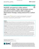 HoSAGE: Sarcopenia in older patient with intermediate / high-risk prostate cancer, prevalence and incidence after androgen deprivation therapy: Study protocol for a cohort trial